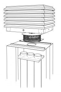 dibujo técnico ventum remate de ventilación mecánica